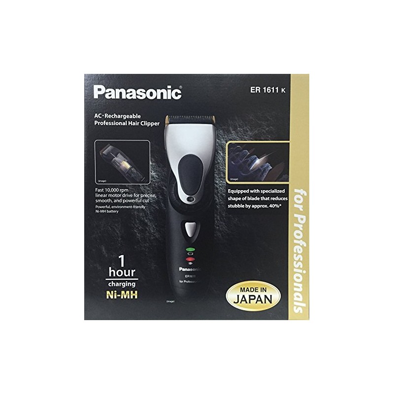 Panasonic Hair Clipper, Black (Model: ER1611)
